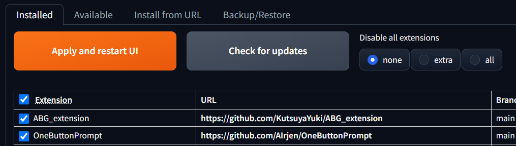 Install後の再起動の説明